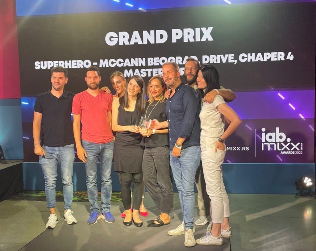 Mixx Awards Grand Prix za McCann Beograd, Drive i moderne Superheroje! 1