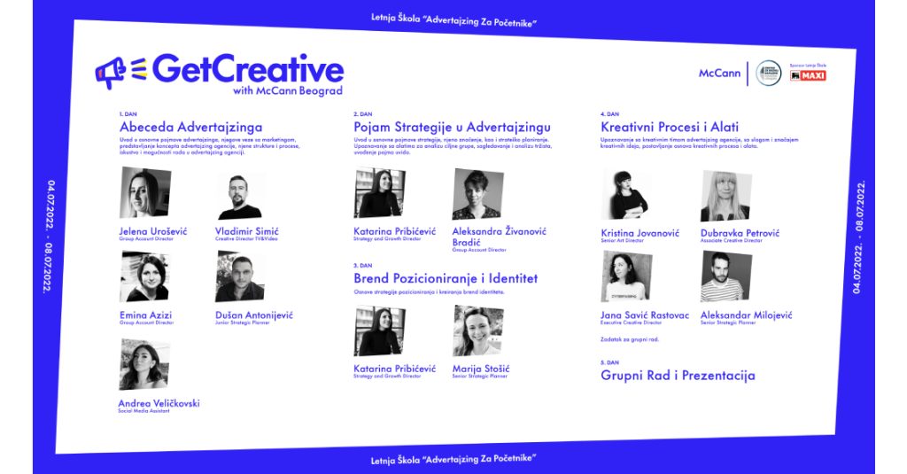 Prva letnja škola "Advertajzing za početnike - Get Creative With McCann Beograd" 1