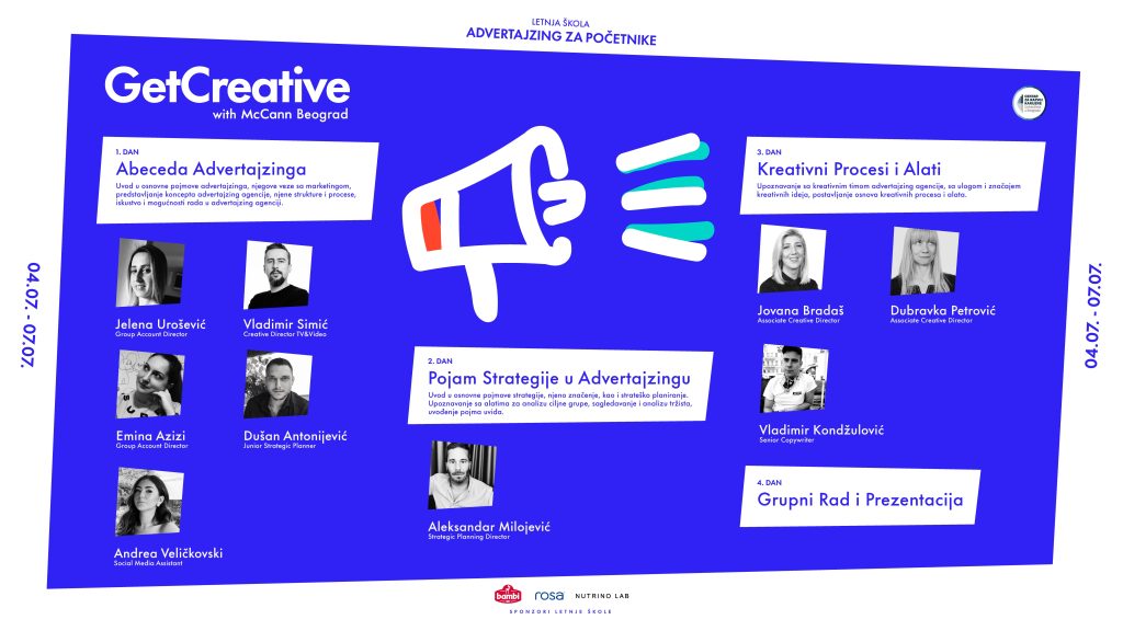The second summer school "Advertising for beginners - Get Creative With McCann Beograd" 2